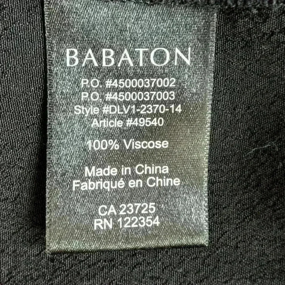 Aritzia Babaton Olivier Blouse Black Waterfall Front Jacket Whimsigoth Women XS - Picture 11 of 13